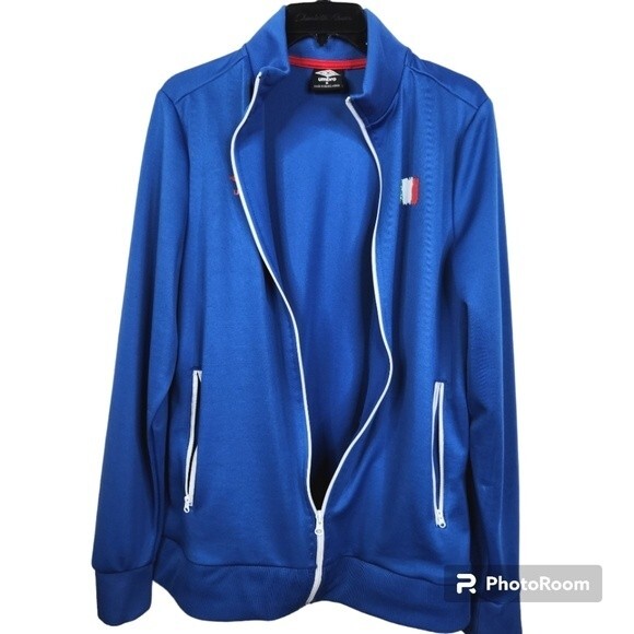 Umbro Mens Italy National Football Team Full Zip Track Jacket Size Small - Picture 3 of 10